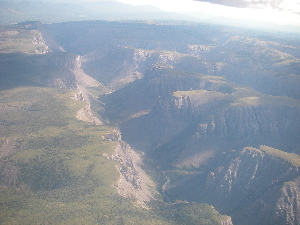 Valleys cut through Ram Plateau