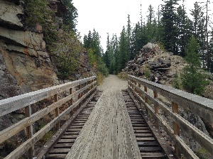 First trestle, looking back the way we came